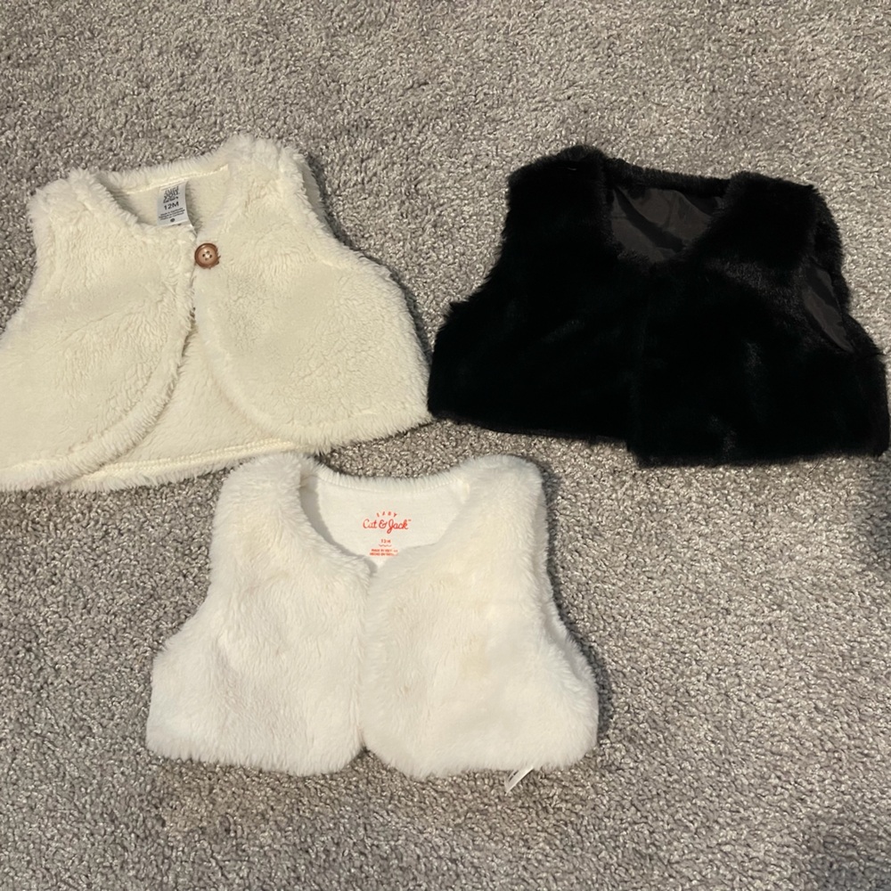 Toddler 12 M Fur Vests